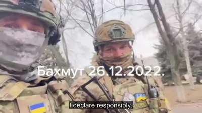 Bakhmut update 26/12/22 Everything is under the control of AFU and the invaders will achieve nothing. Bakhmut is, was, and always will be Ukraine