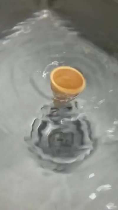 Cone in a whirlpool