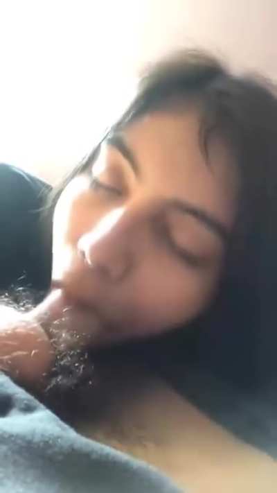 Sucking it like a good girl