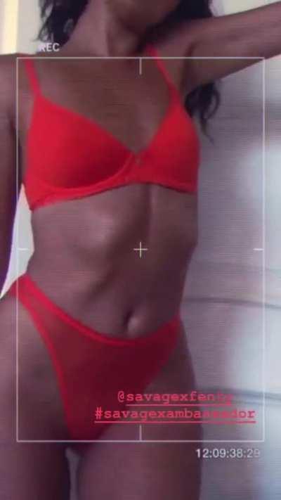 Cindy’s sexy body in orange lingerie