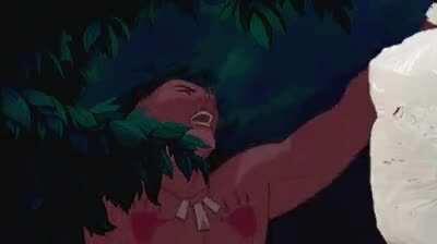 When you take out the trash at night.