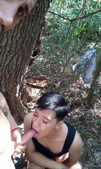 He got thirsty on the way and he only had this to give him