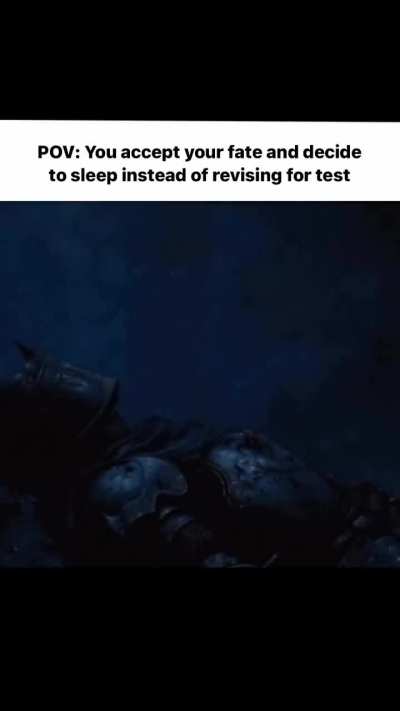 u sleeping forever after seeing the result tho