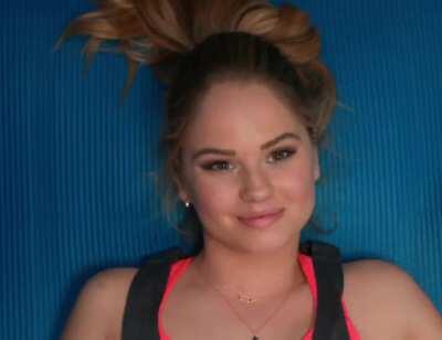 Debby Ryan's face as you pound her missionary with her legs wrapped around you!