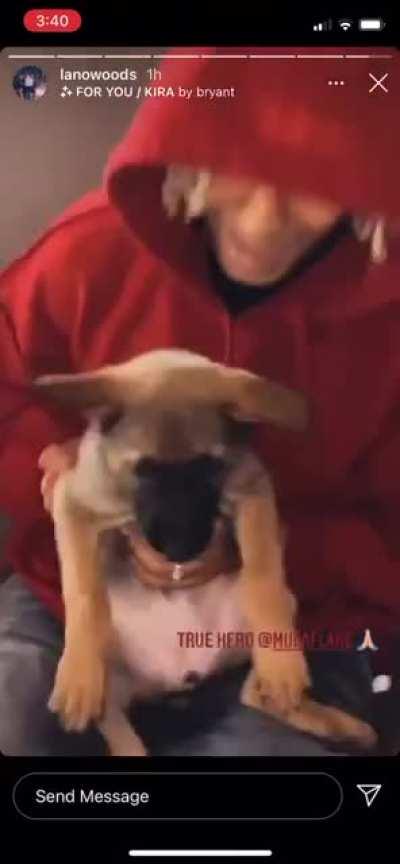 A follow up to the video going viral of the crazy woman who throws a puppy at a man.