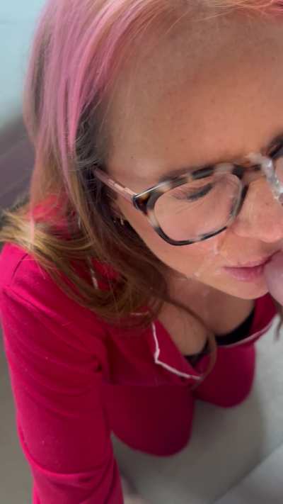 I think he might have liked that I kept my glasses on