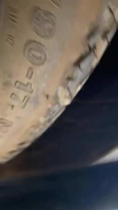 Have yall ever driven over a pothole so fast this happened?