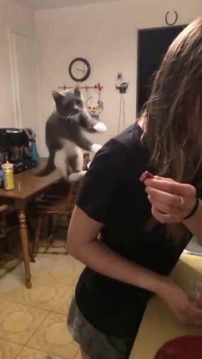 When she's not fast enough in feeding you