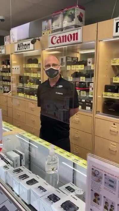 This Antimasker came into my work, refused to wear a mask, then blasted if on IG Live...