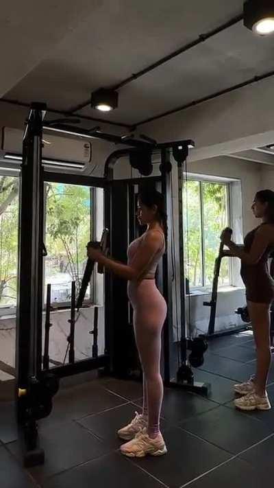 Working out with Meghna