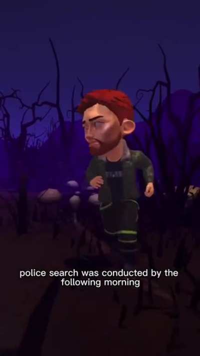 I think this dude stumbled on a serial killer revisiting his old kill site. Poor guy.