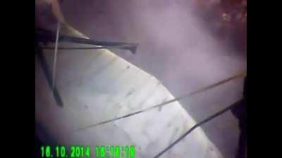 Russia. Lada driver had a heart attack and died before the collision