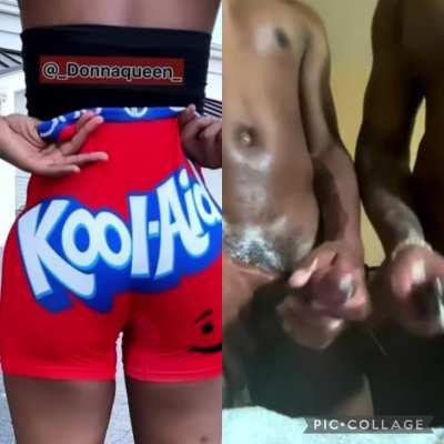 My friend and I can’t stop dumping our ball milk for my sister’s soft jiggling ass