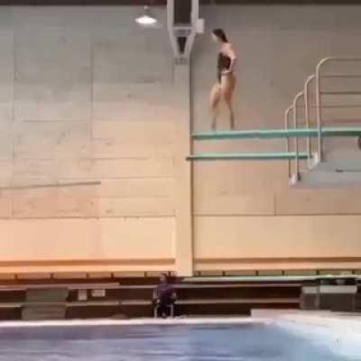 ..to gracefully dive