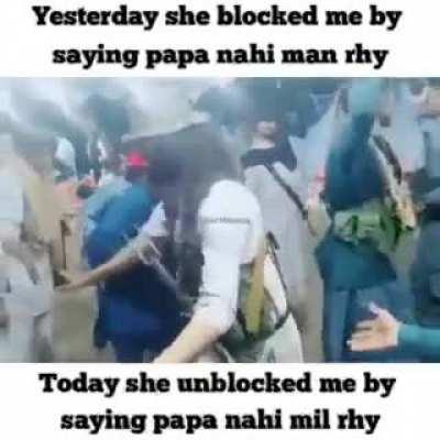 papa was out for a bag of milk.