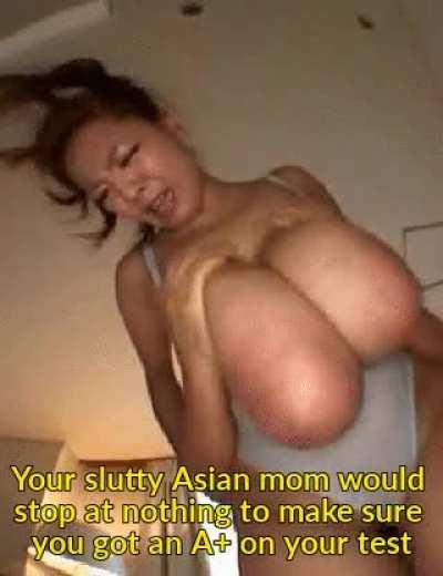 Mom went to my teacher's office after class for some 'extra credit'