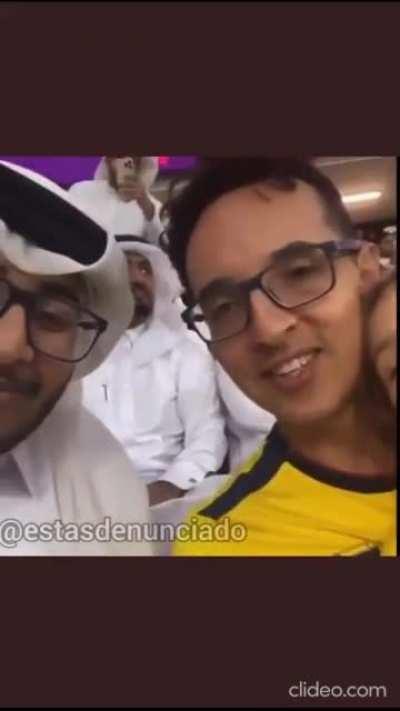People have been bashing Qatar for this but in the end of the video they got along so well. PEACE