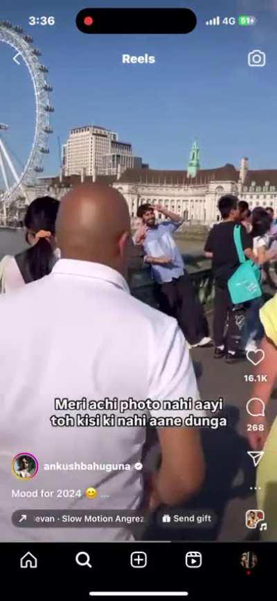 Photobombing everyone coz he think if he can't look good in a photo no else should too.