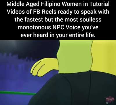 It's like they're all voiced by the same voice actor.