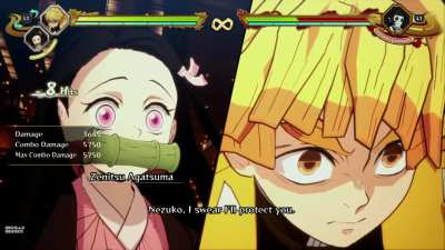 IC Zenitsu has some differences in his Dual Ultimate with Nezuko.