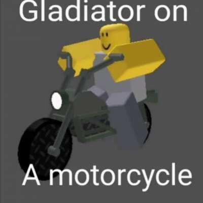 Gladiator on a motorcycle 😎