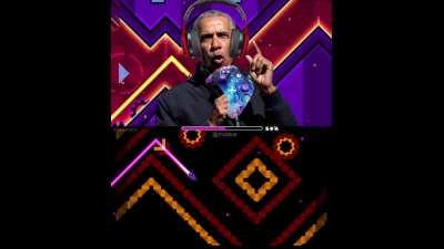 US Presidents play Geometry Dash