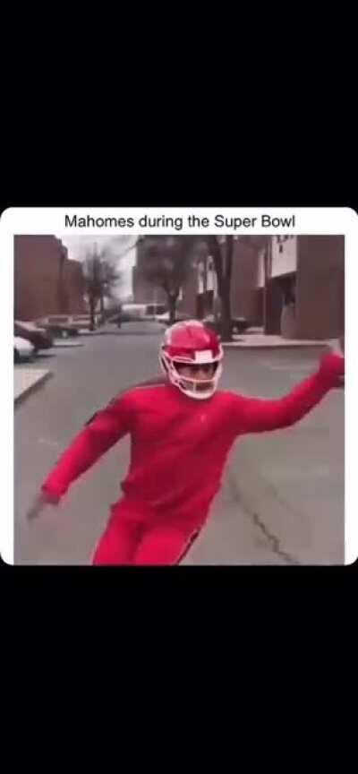 Mahomes during Super Bowl