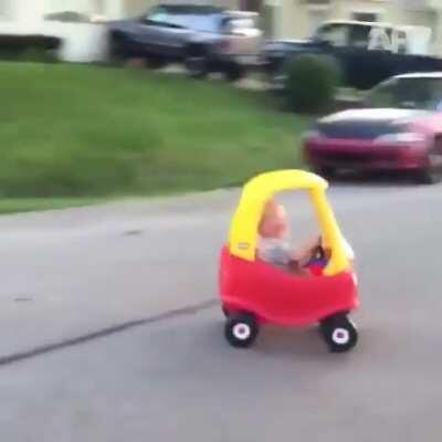 Removing the car from the child