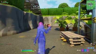 Mystique's built-in emote in-game (lets you disguise as any skin you eliminate for a while) [via- @bnwkr]