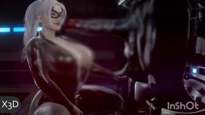 Black cat gives venom a nice treatment [CENSORED VERSION]