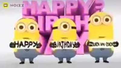 you have them: minion bithday