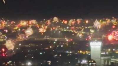NYE Fireworks across San Antonio, Texas