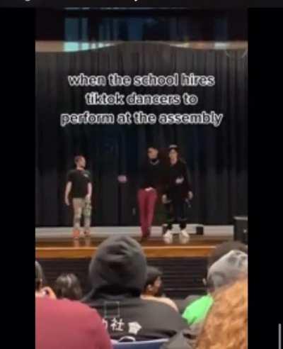 When your schools hires Tiktok dancers
