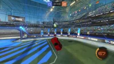 Through the smoke like a movie scene