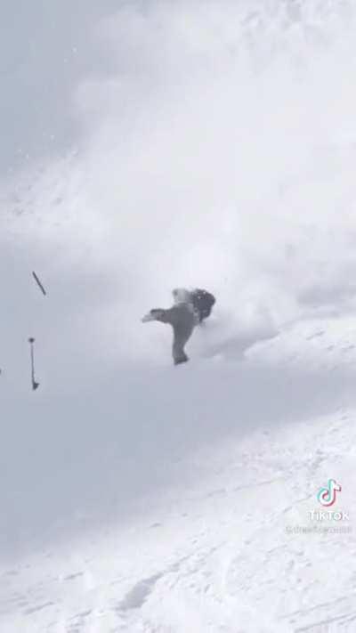 Contrary To Popular Belief... This Skier Is A Trained Professional...