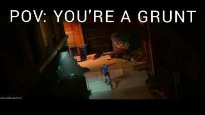 I mean it would be scary to see someone wall running towards you.