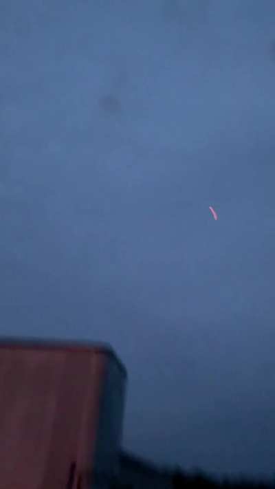 Firework flights a bit too close to family