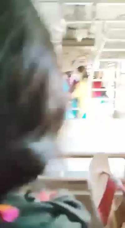 Man jerking off on a train full of women.