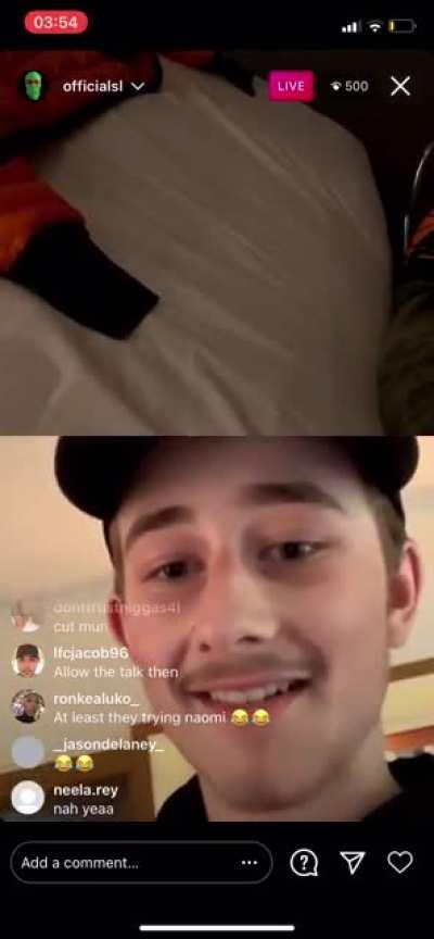 Aussies join SL’s live to freestyle and call him shit and gay instead