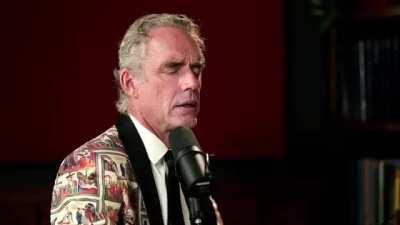 peterson shits himself a bit and then quotes the movie gladiator when asked if he believes in god