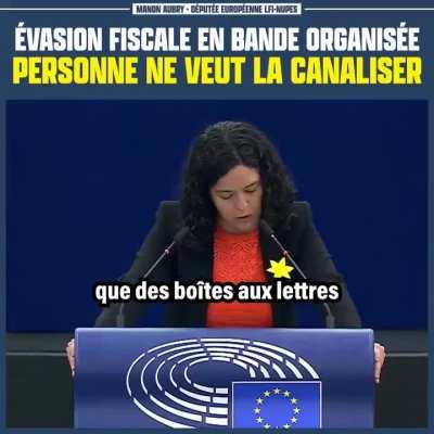 La Députée Européenne Manon Aubry interpelle le Premier Ministre Luxembourgeois Xavier Bettel au sujet de l'évasion fiscale (19/04/23 - Parlement Européen)