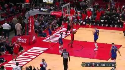 [Highlight] Sengun blocks Jokic, leading to a Dillon Brooks And-1