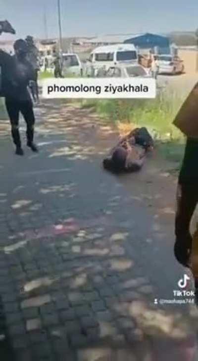 Guy punished (burned alive) for 