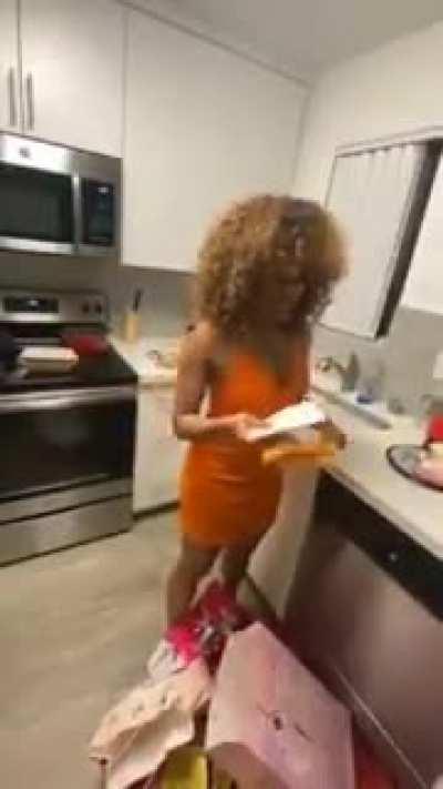 Surprise birthday gift for his lady