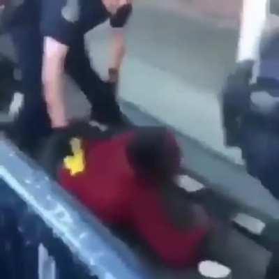 Police using tasers to try and get him to 