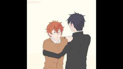 Celebrating getting my animation degree by animating a dancing Uenoyama and Mafuyu — GIVE US MORE FLUFF 2K20 👏🏻