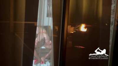 New✨ Episode 30 ✨- Romantic night in the mountains while her husband sneaked up on us while fucking and cleaned her up after a nice creampie .