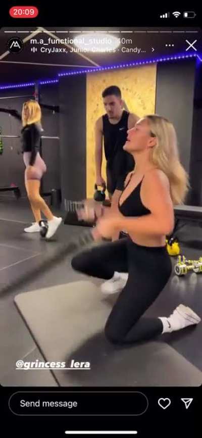 At the gym