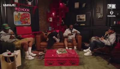 Katt Williams trying to tell a story about a Stevie Wonder house party