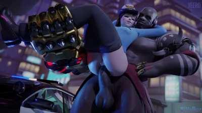 Officer D.Va takes a bribe (Yeero, Volkor) [Overwatch]